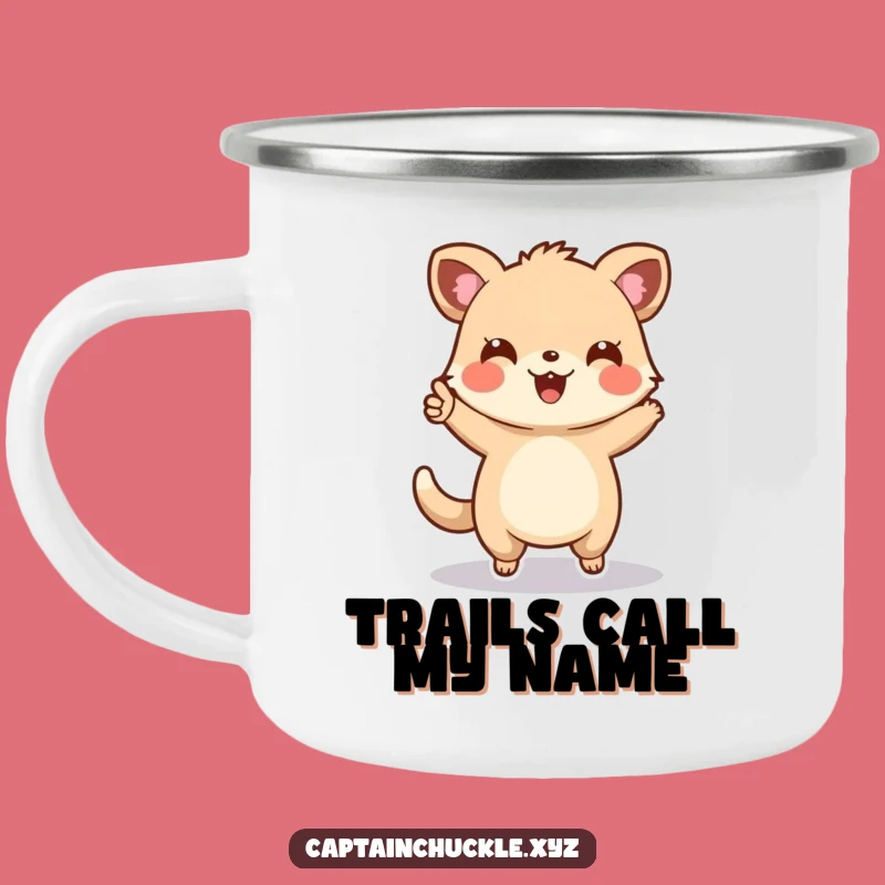 Funny Animal Explorer Camping Mug: Cheerful Guide, Perfect Funny Outdoor Gift