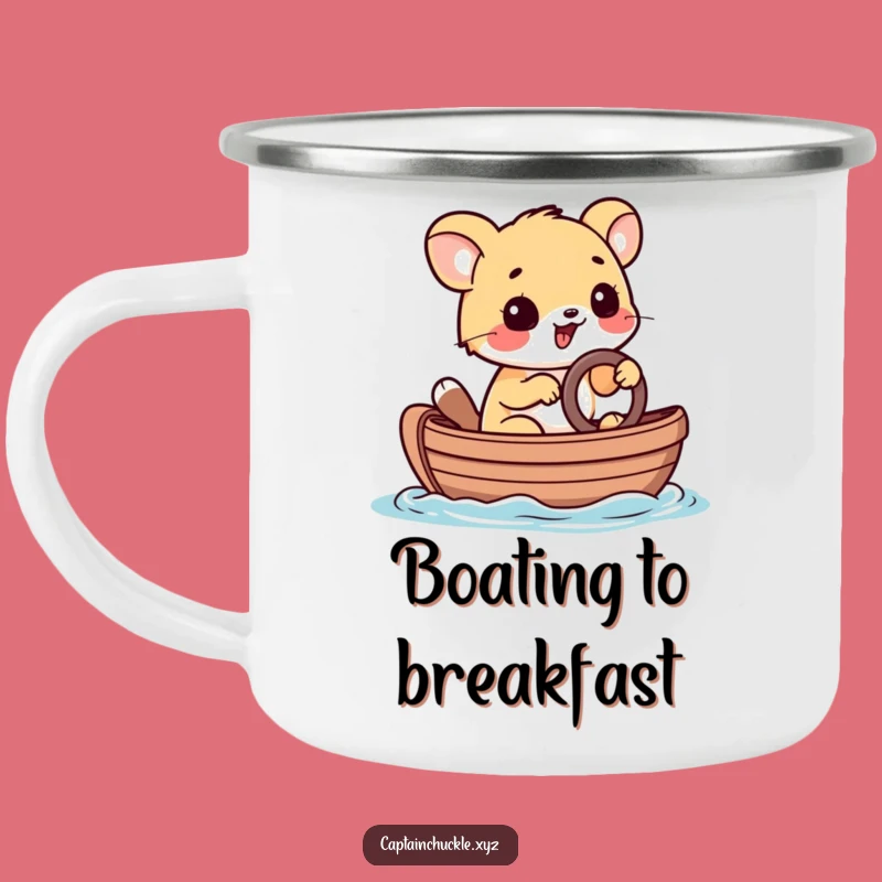 Funny Animal Sailor Camping Mug: Determined Steerer, Outdoor Fun, Perfect Funny Gift