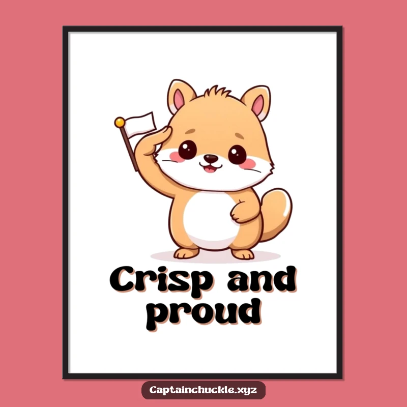 Funny Patriotic Animal Digital Art a Bold and Funny Gift