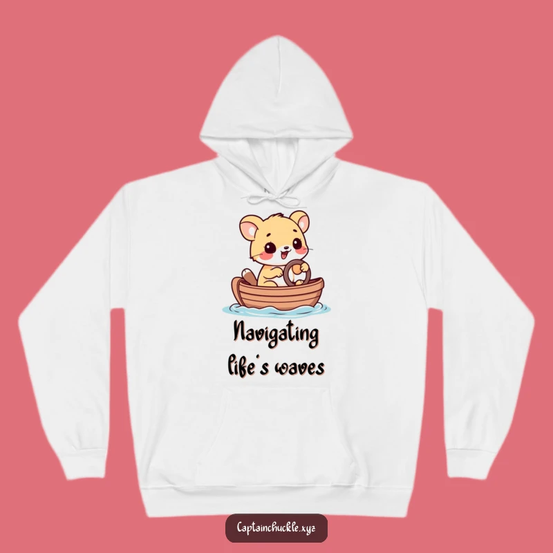 Funny Animal Sailor Hoodie: Playful Steerer, Cozy & Determined, Best Funny Gift