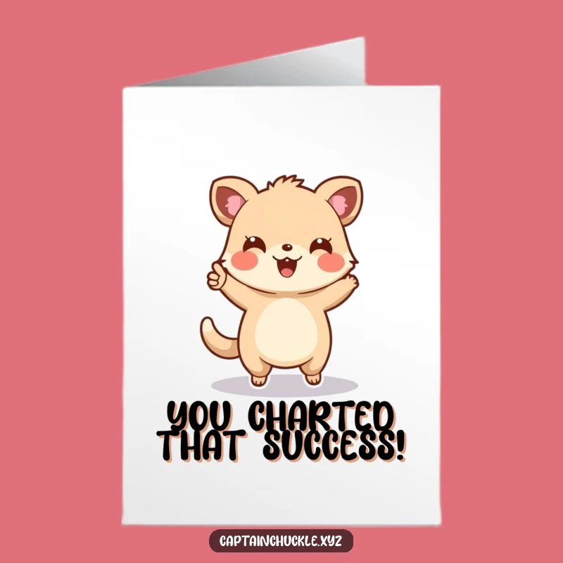 Free Printable Congrats Card: Humorous Animal Map Guide, Downloadable Greeting for Achievements