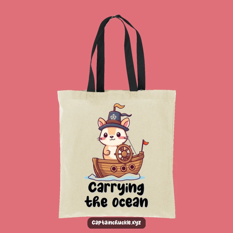 Funny Ship Captain Tote Bag a Practical and Funny Gift