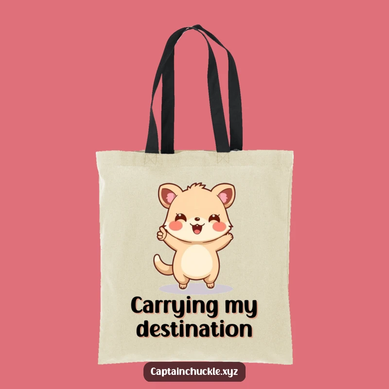 Funny Animal Explorer Tote Bag: Cheerful Pointer, Durable & Stylish Funny Gift